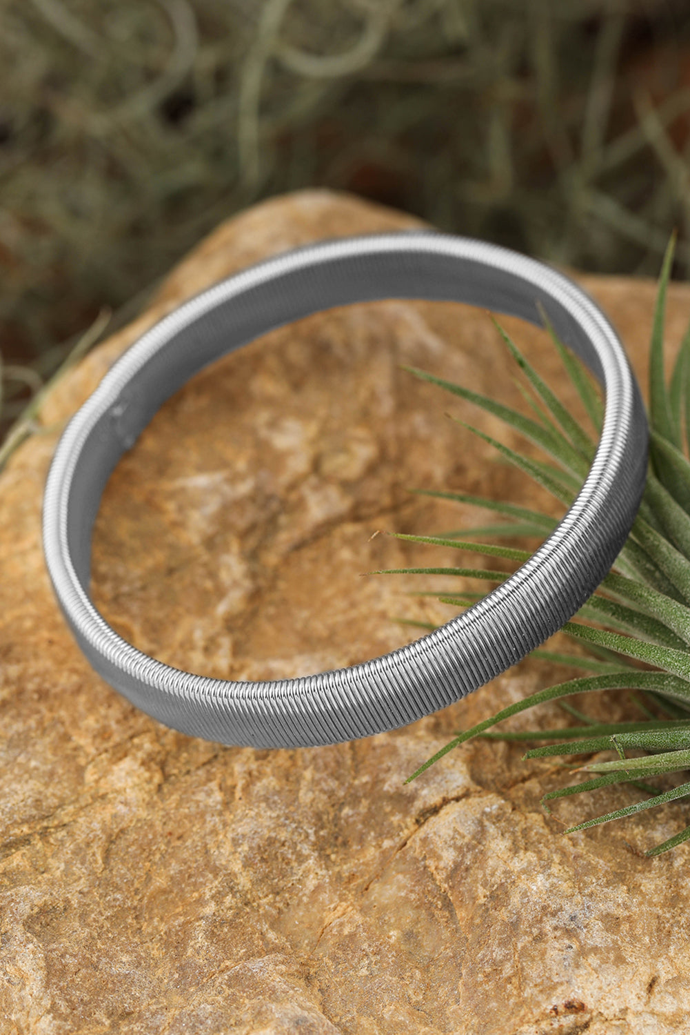 Silver Stretchy Bangle