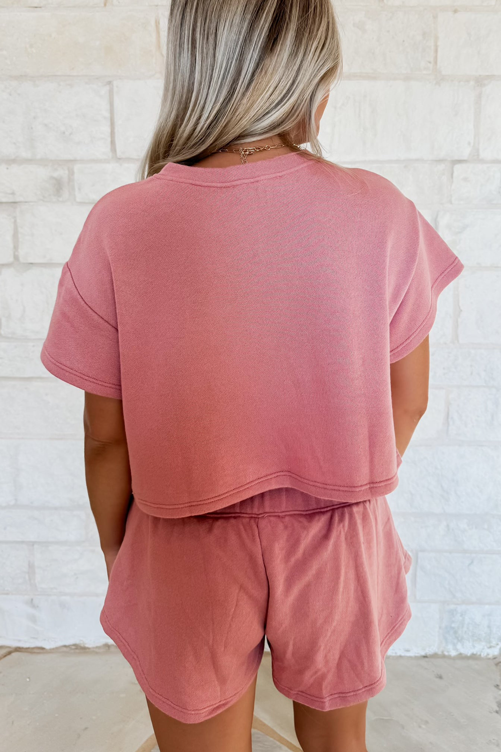 Blossom Cropped Tee and Ruffle Skort Combo