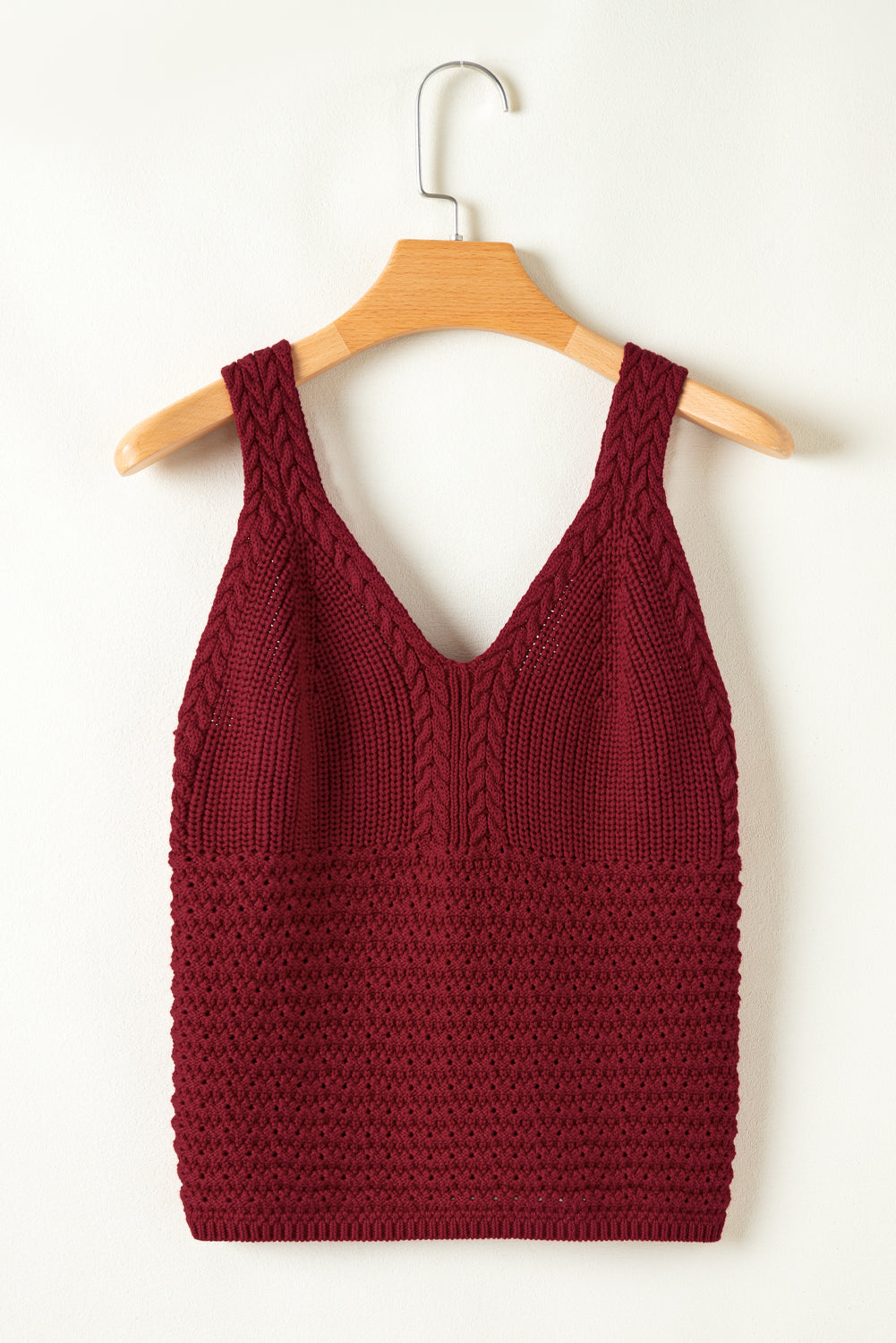 Burgundy Knit Tee