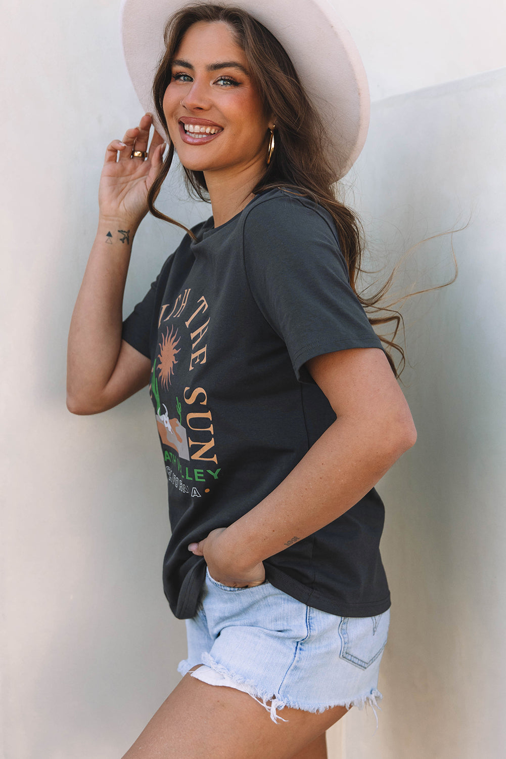 Rise with the Sun Western Tee