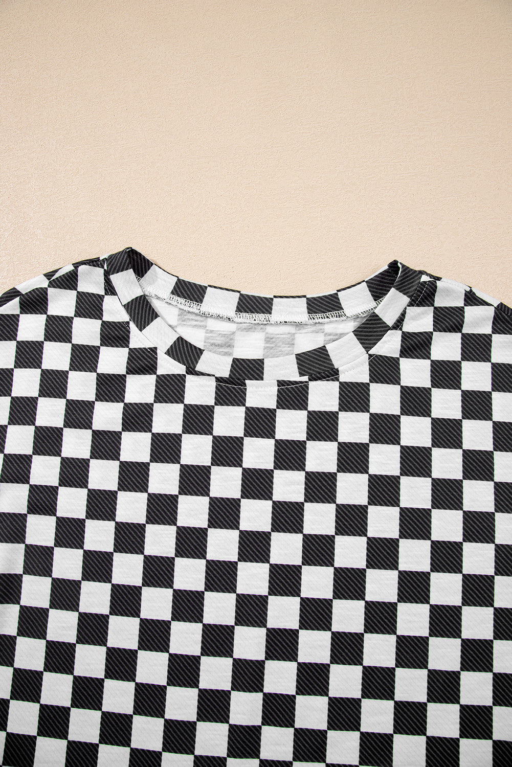 Black Checkered Top and Skort Combo
