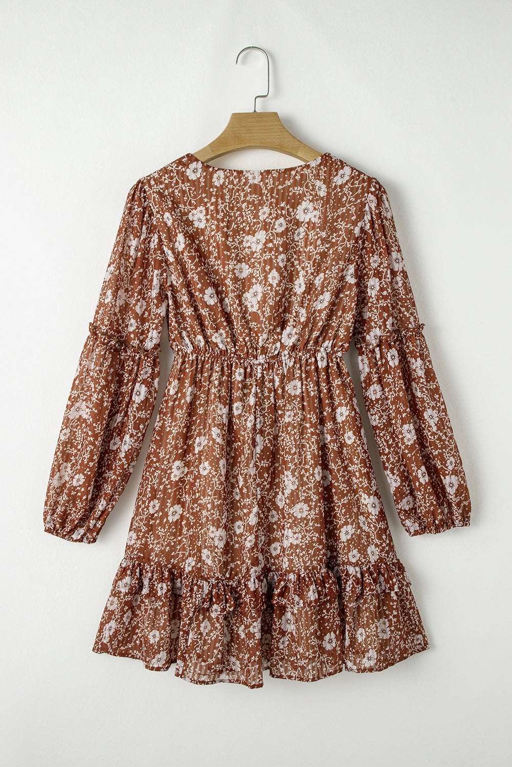Brown Boho Mini Dress