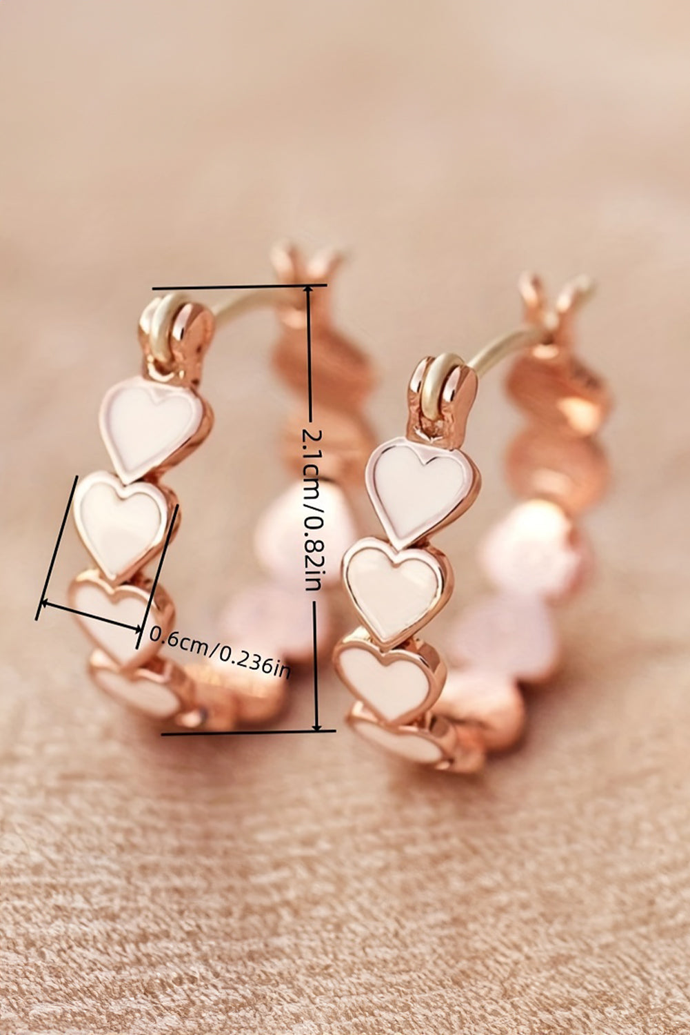 Heart Shape Hook Earrings