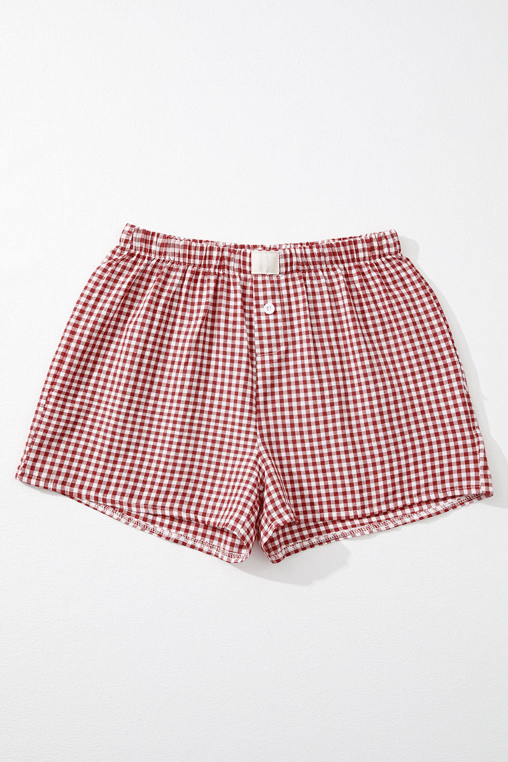 Red Gingham Style Shorts