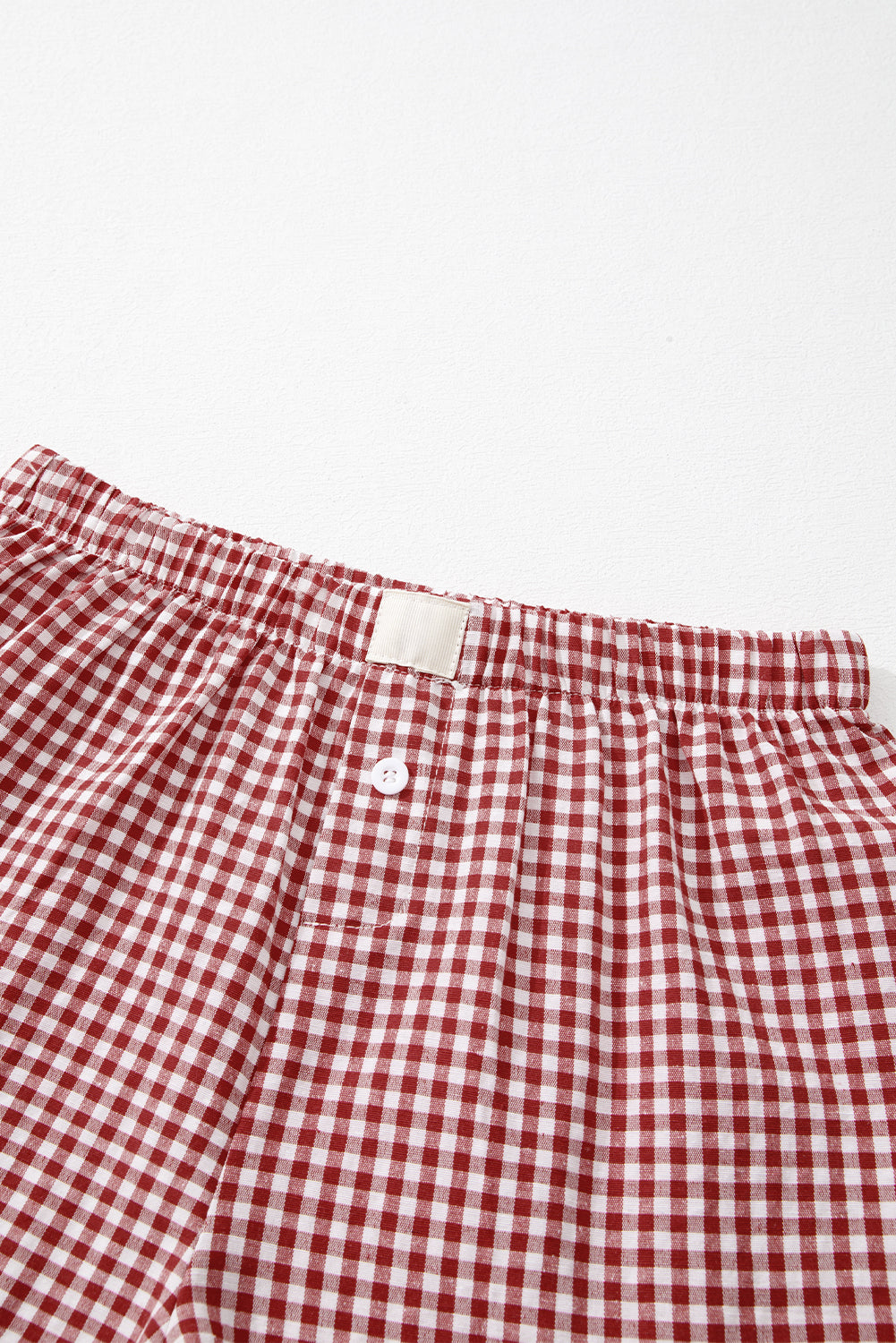 Red Gingham Style Shorts