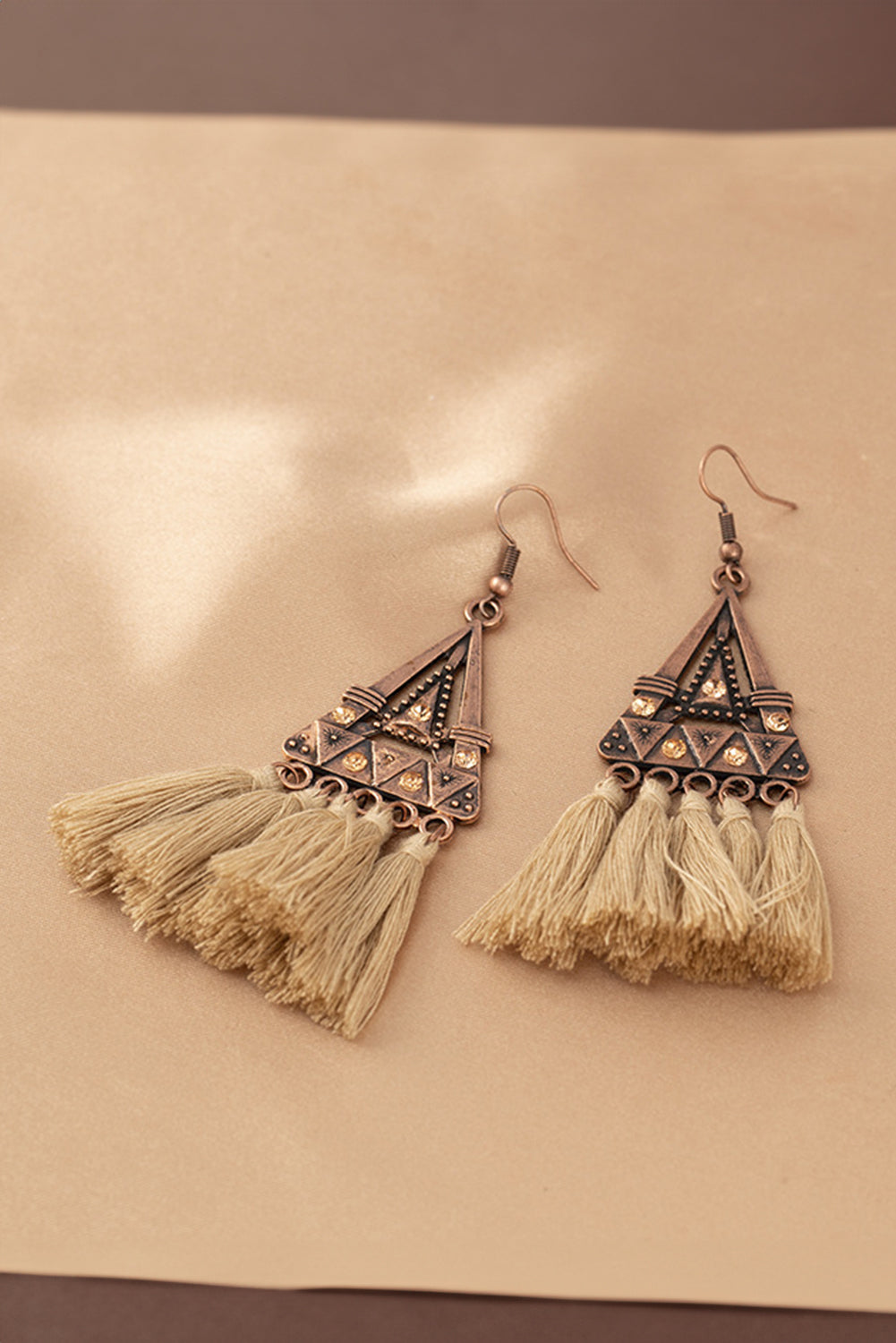 Boho Triangle Tasseled Earrings