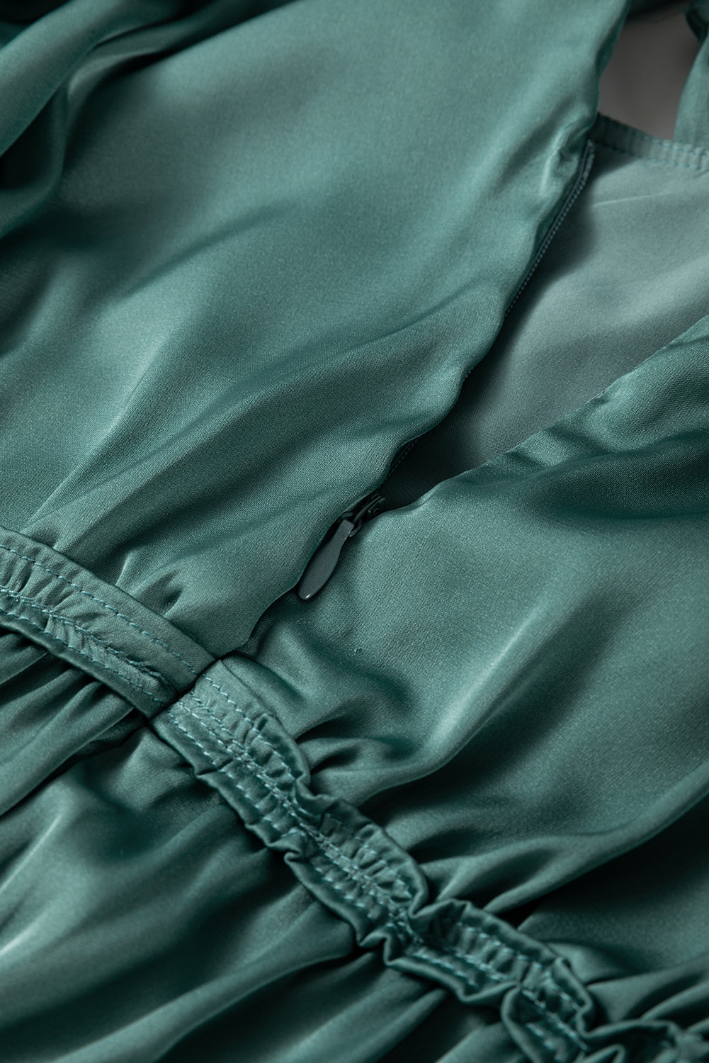 Mist Green Tiered Loose Fit Dress