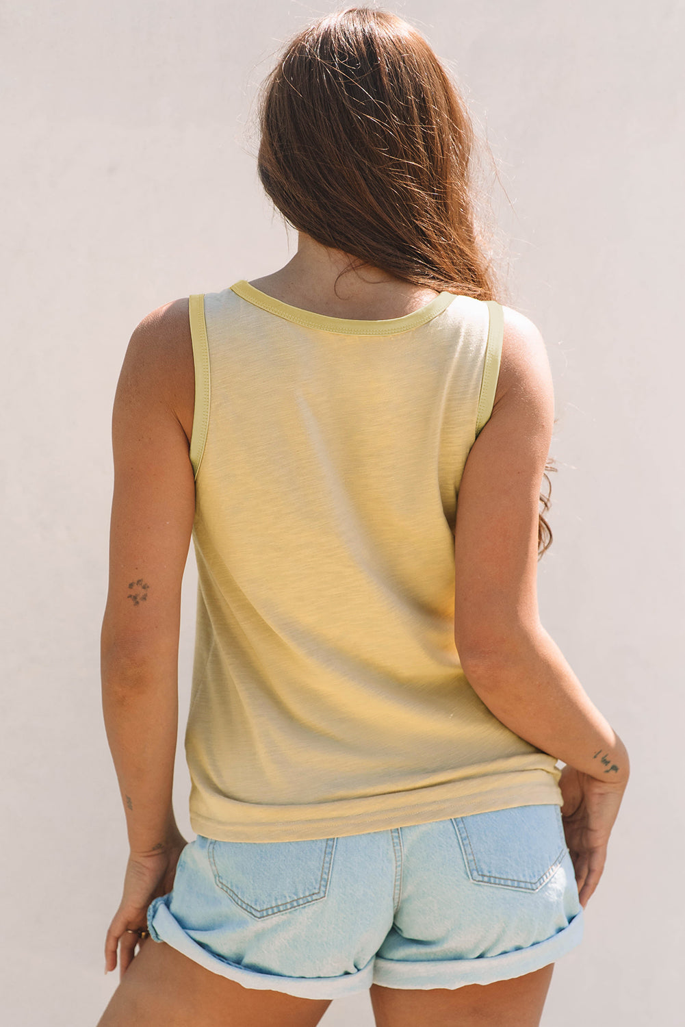 Tan Sheen Edge Tank
