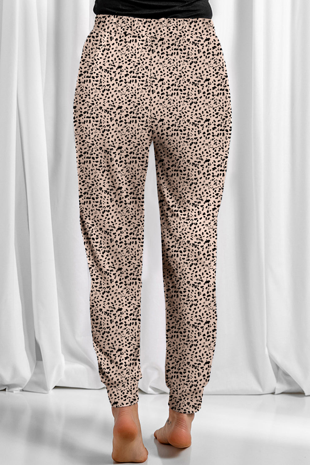 Khaki Leopard Joggers