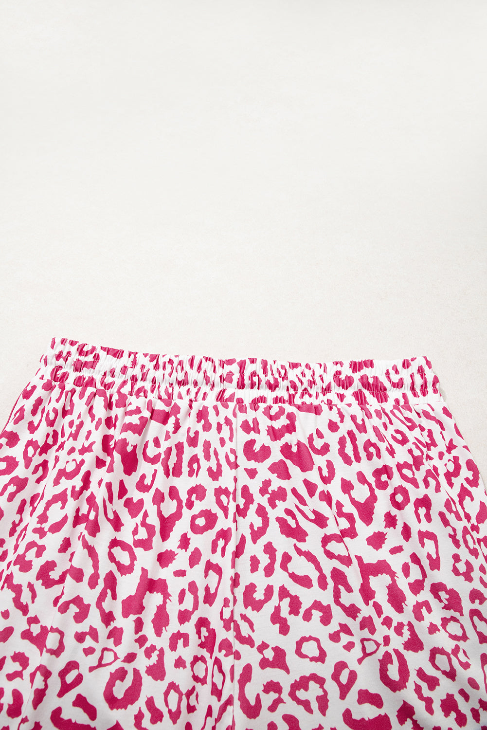 Pink Leopard Casual Shorts