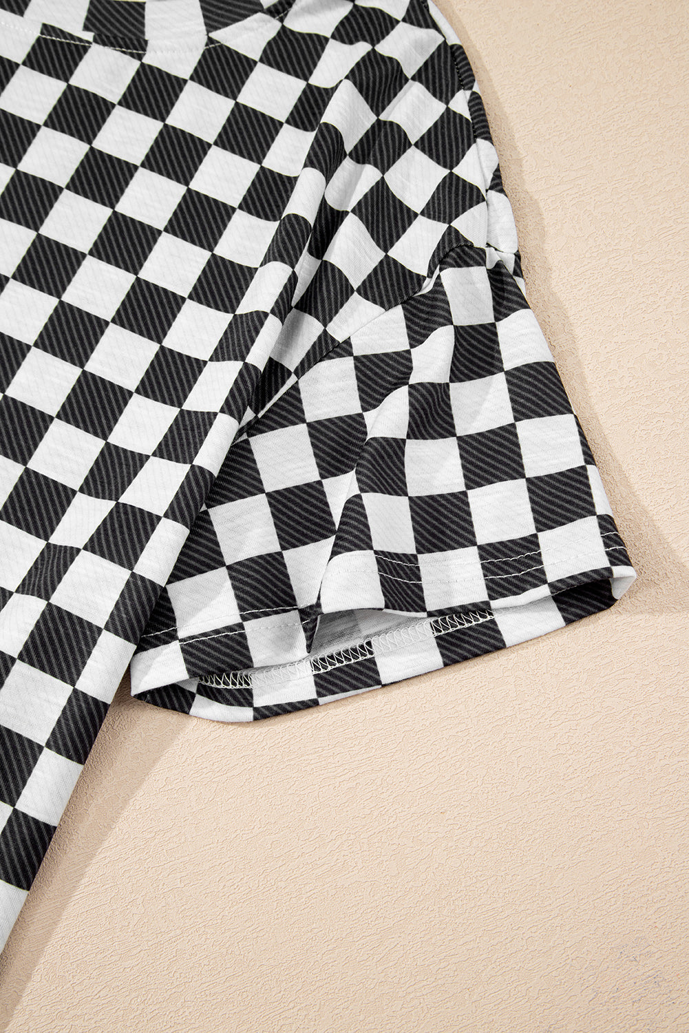 Black Checkered Top and Skort Combo