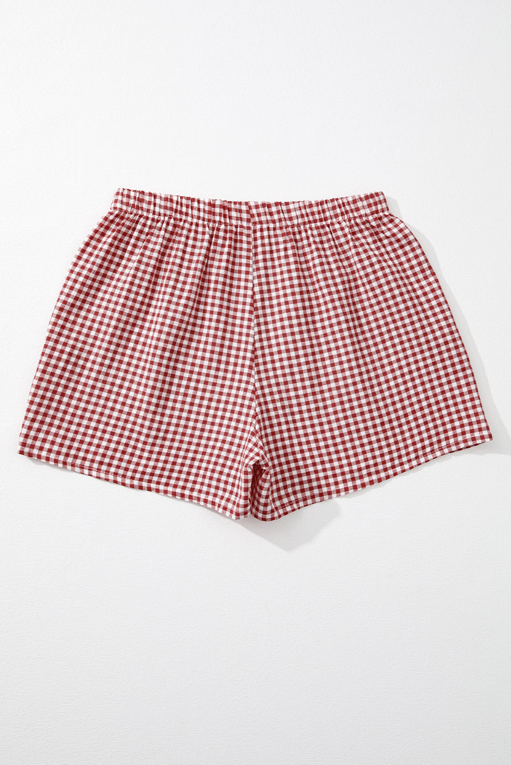 Red Gingham Style Shorts
