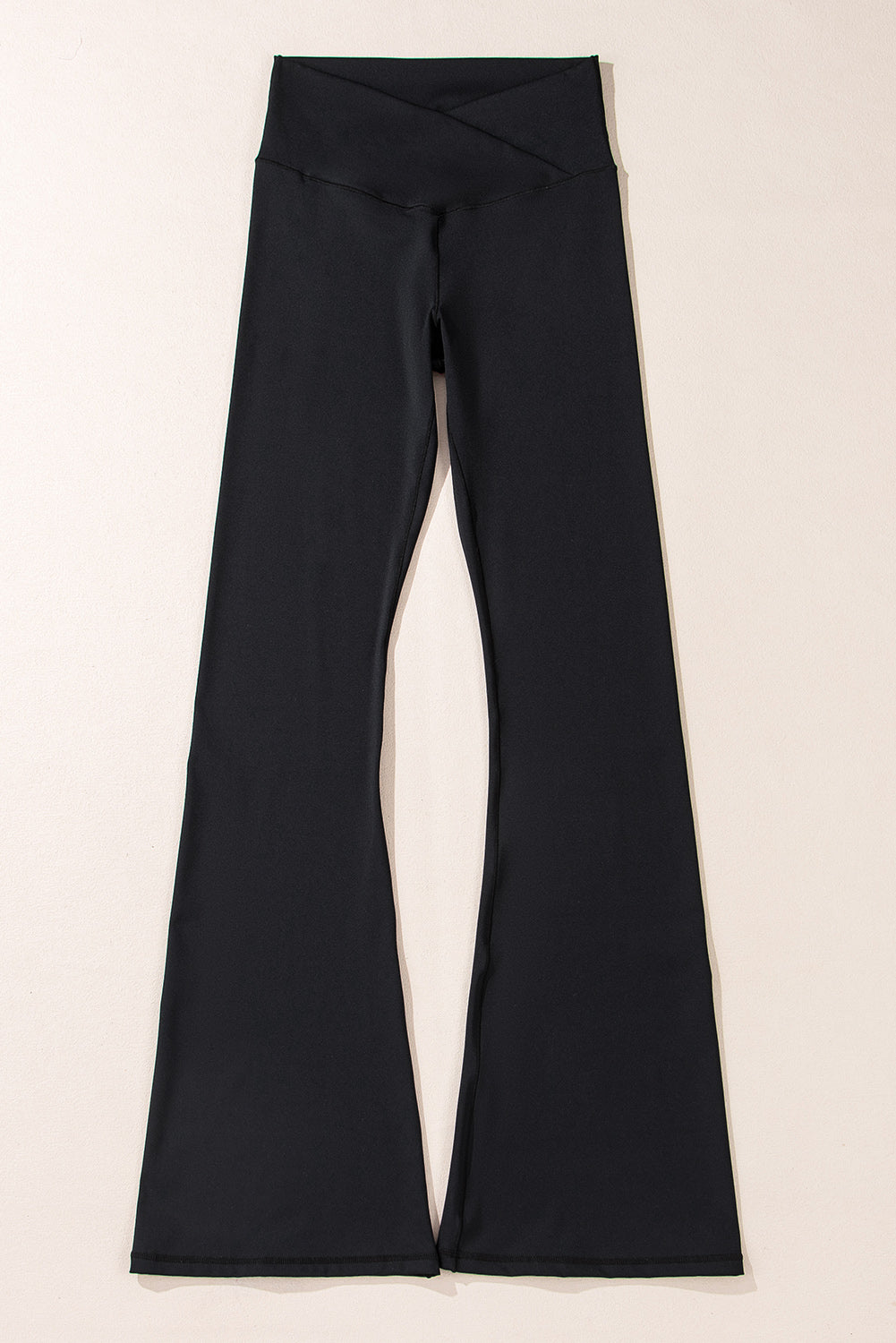 Black High Waist Flared Leggings