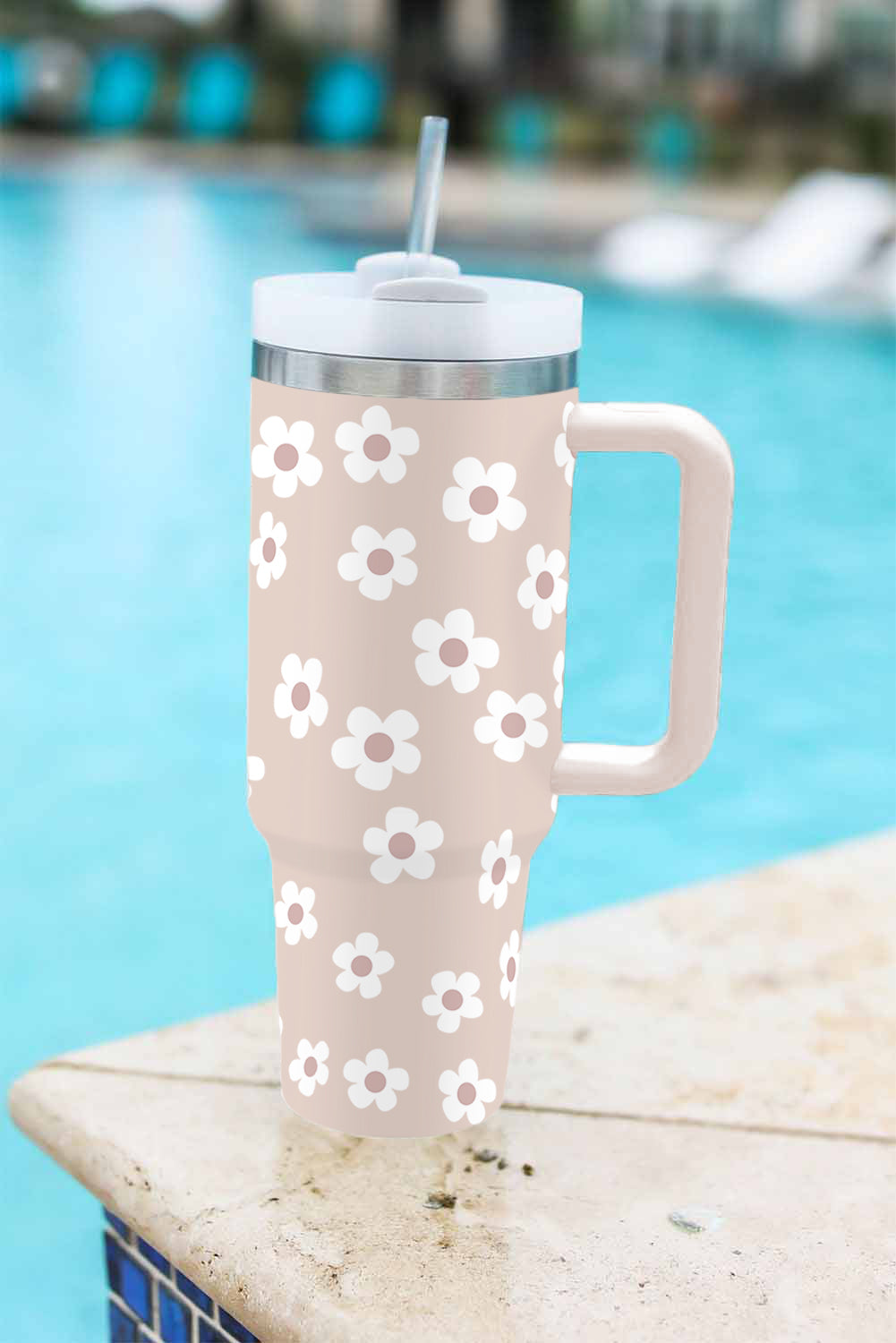 Retro Flower 40 oz. Tumbler