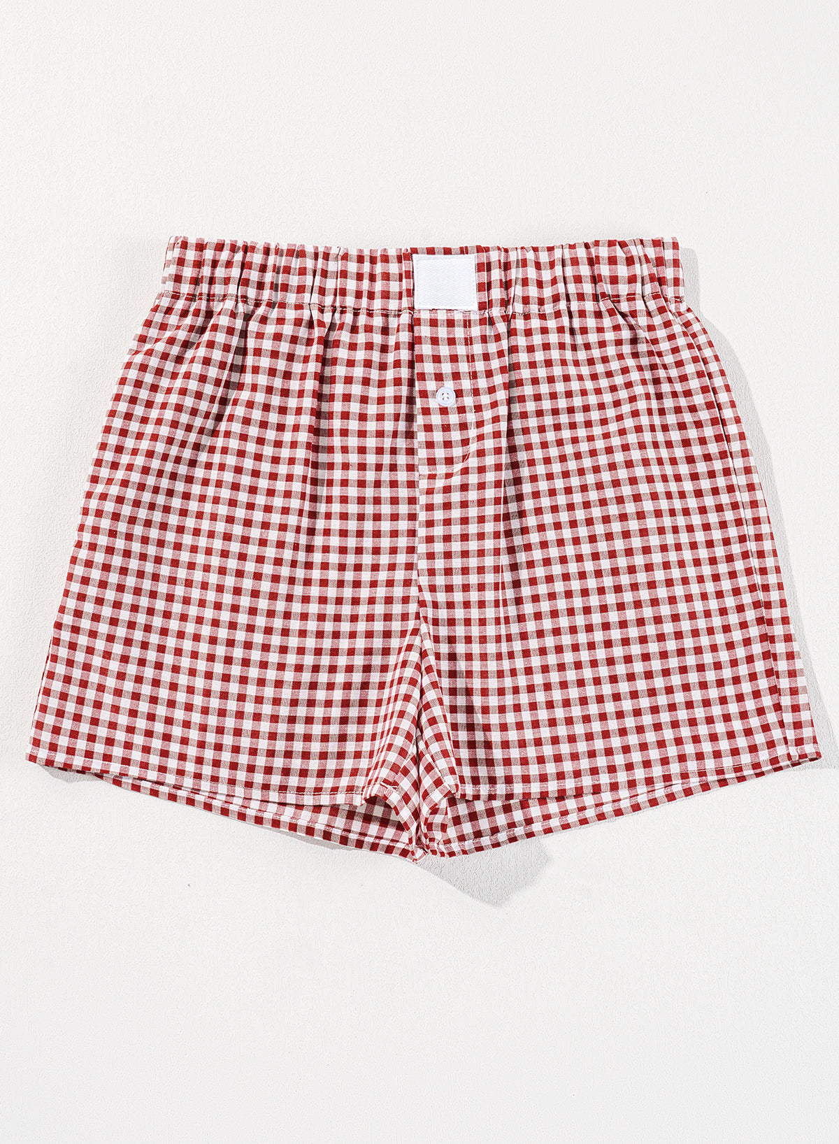 Red Gingham Style Shorts