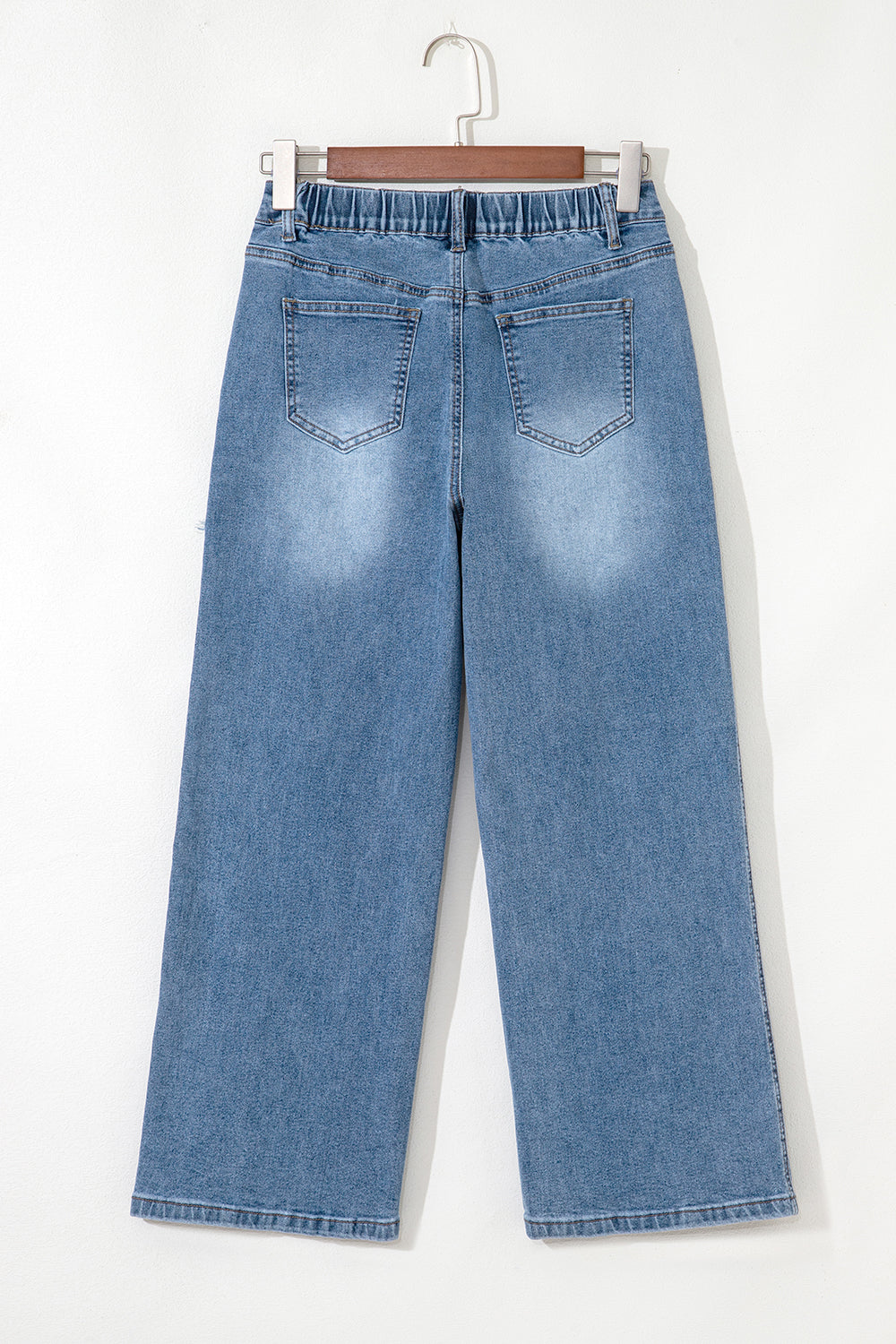 Stone Star Cropped Wide Jeans