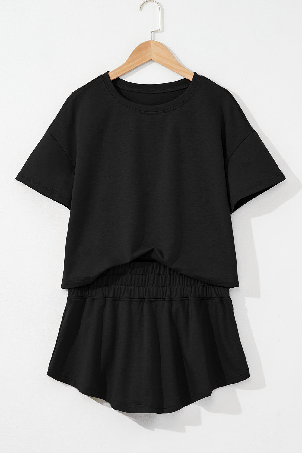 Blossom Cropped Tee and Ruffle Skort Combo