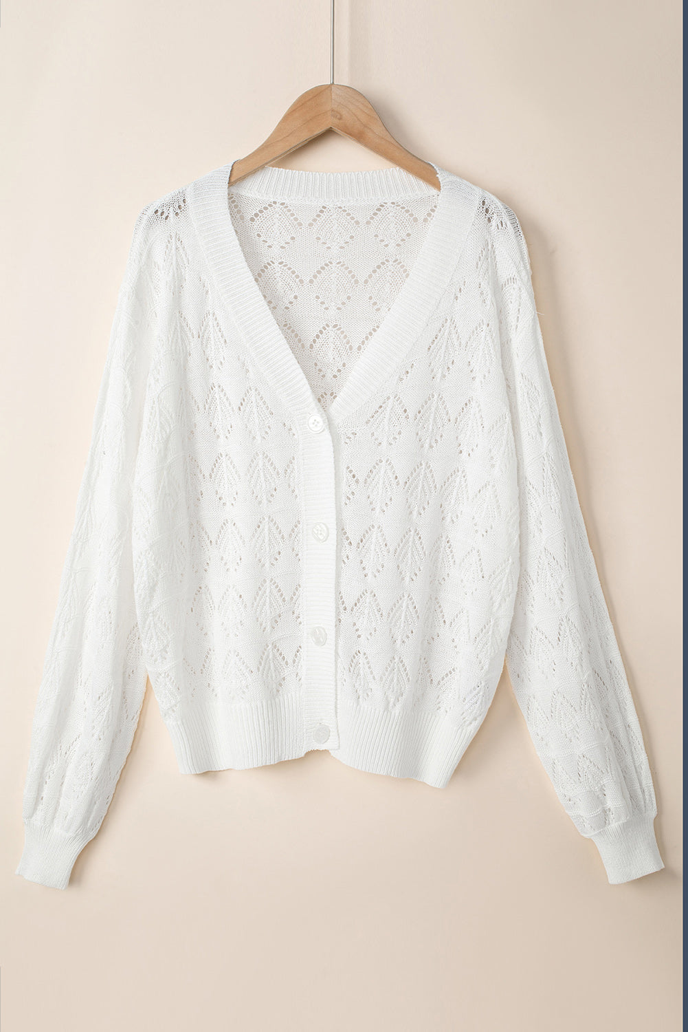 White Lightweight Cardigan