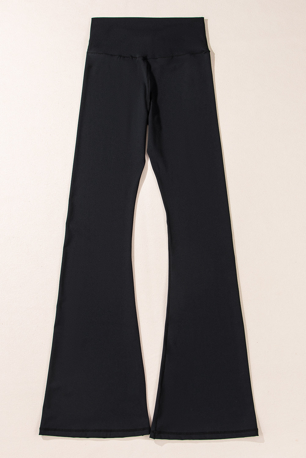 Black High Waist Flared Leggings