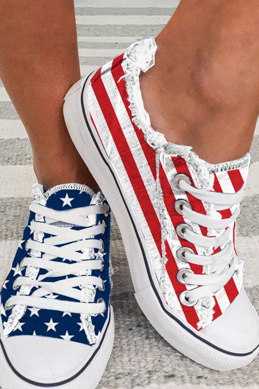 American Flag Canvas Shoes