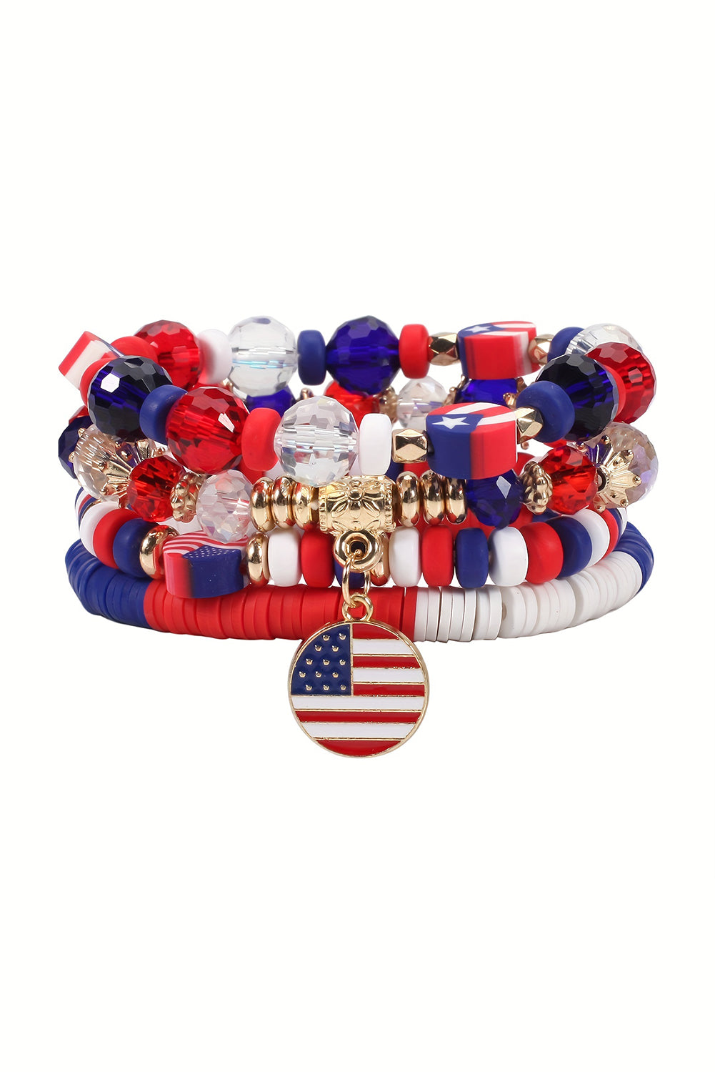 Flag Day Beaded Bracelet