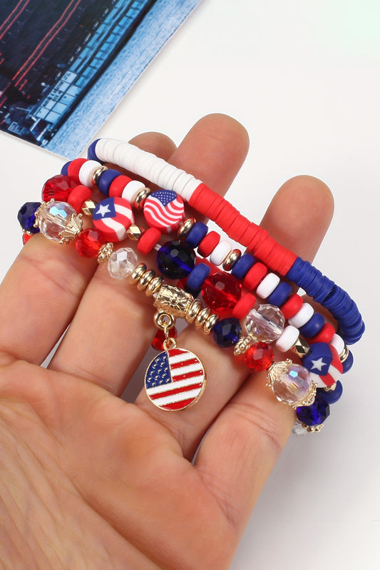Flag Day Beaded Bracelet