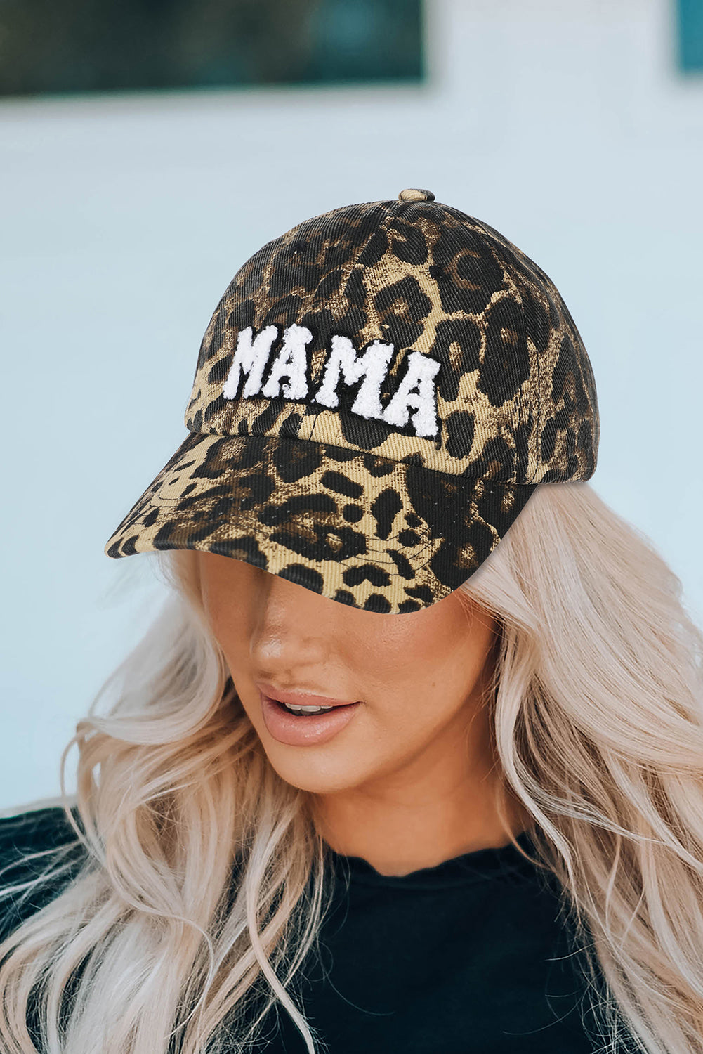 Leopard MAMA Embroidered Baseball Hat