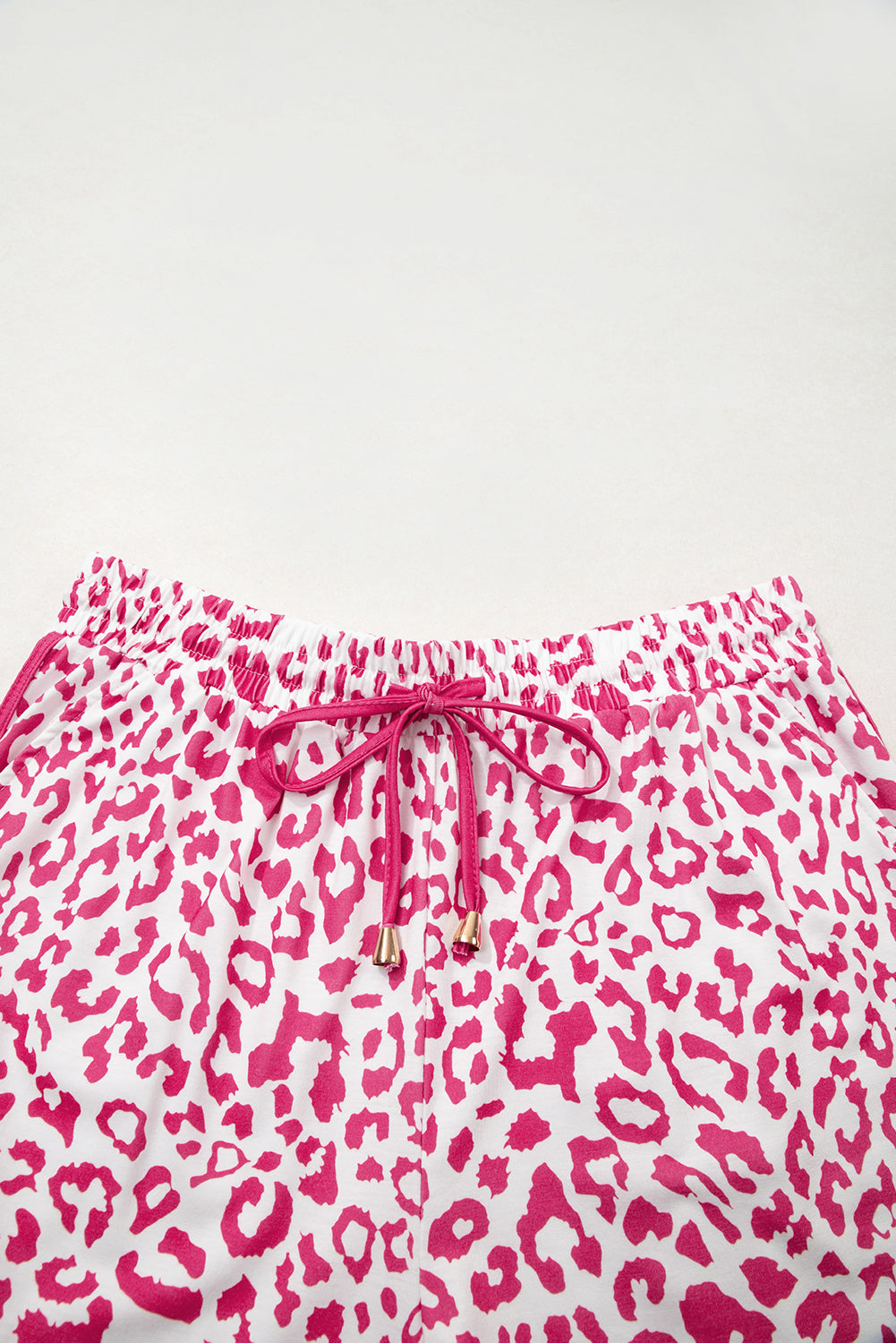 Pink Leopard Casual Shorts