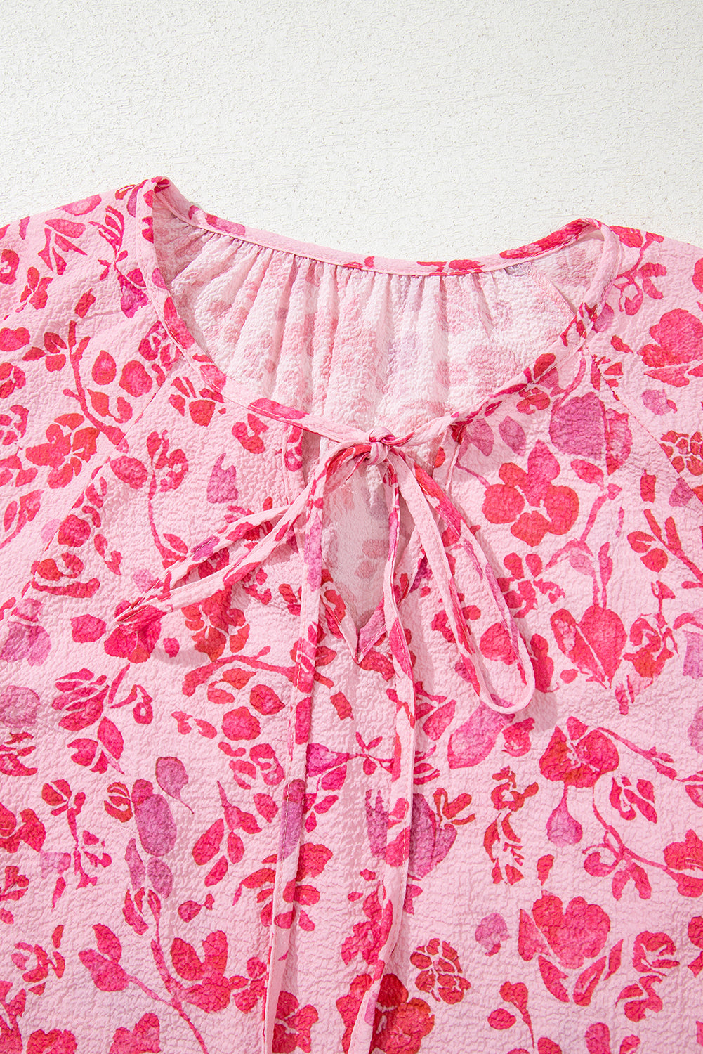 Pink Floral Loose Fit Top
