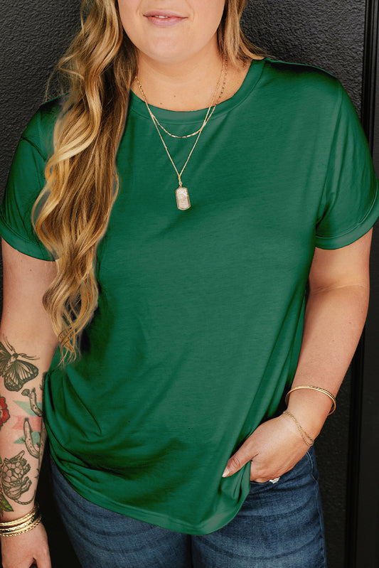 Relaxed Fit Rolled Sleeve Tee