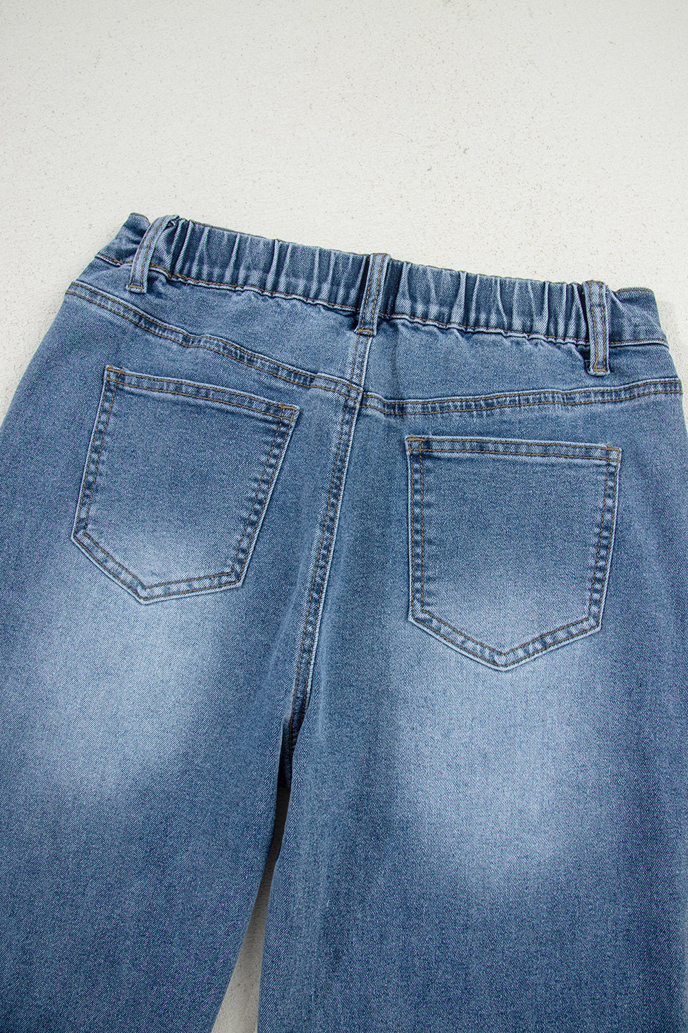 Stone Star Cropped Wide Jeans