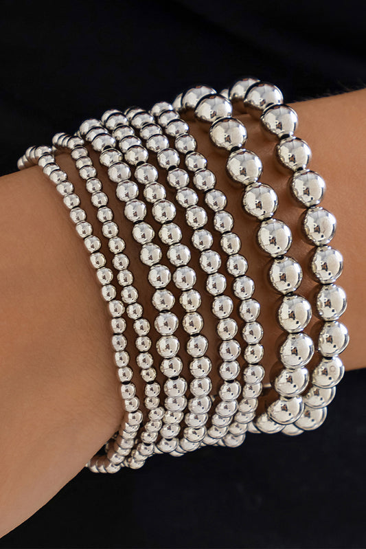 Silver Plated Multi Layered Bracelet