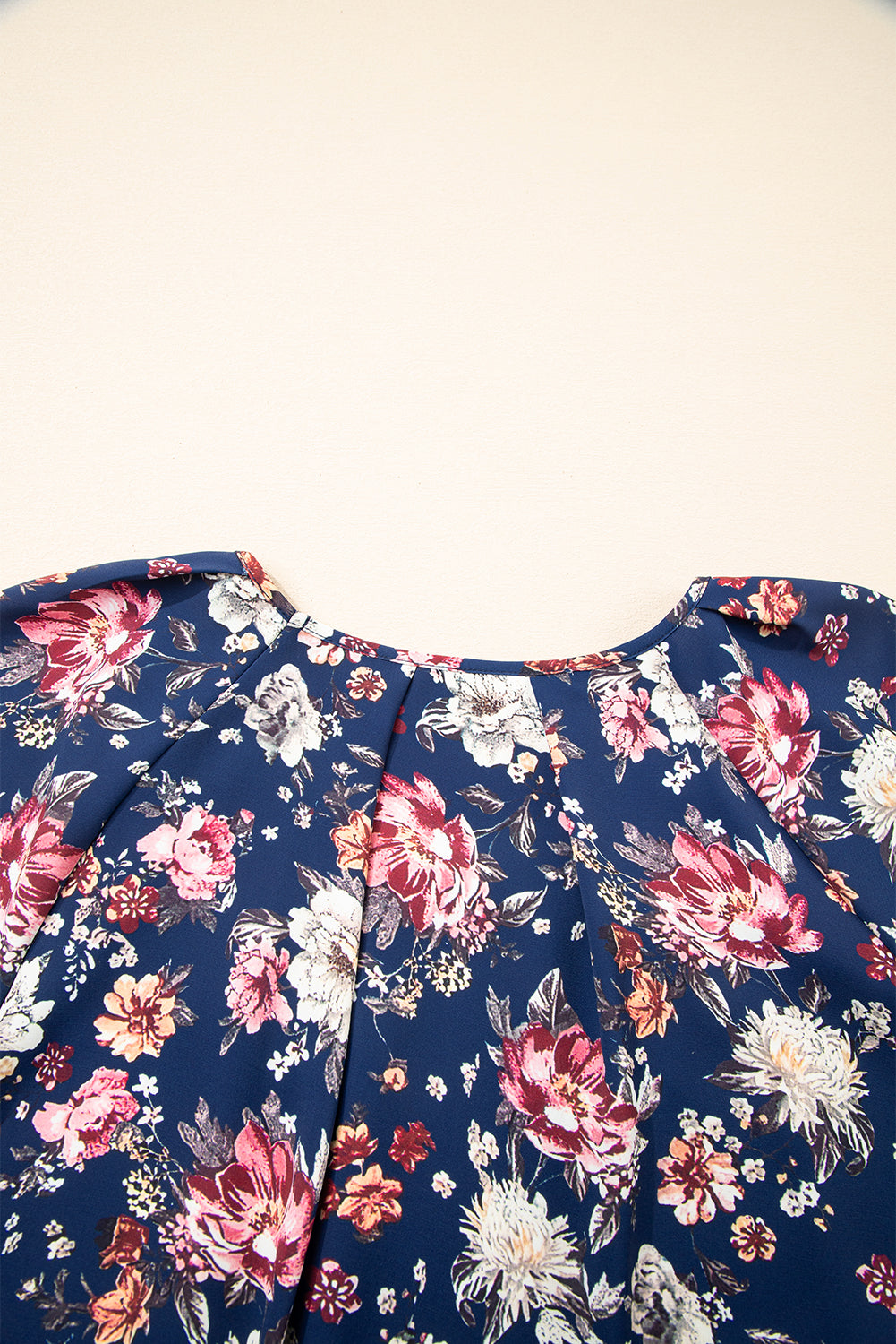 Floral Short Sleeve Casual Blouse