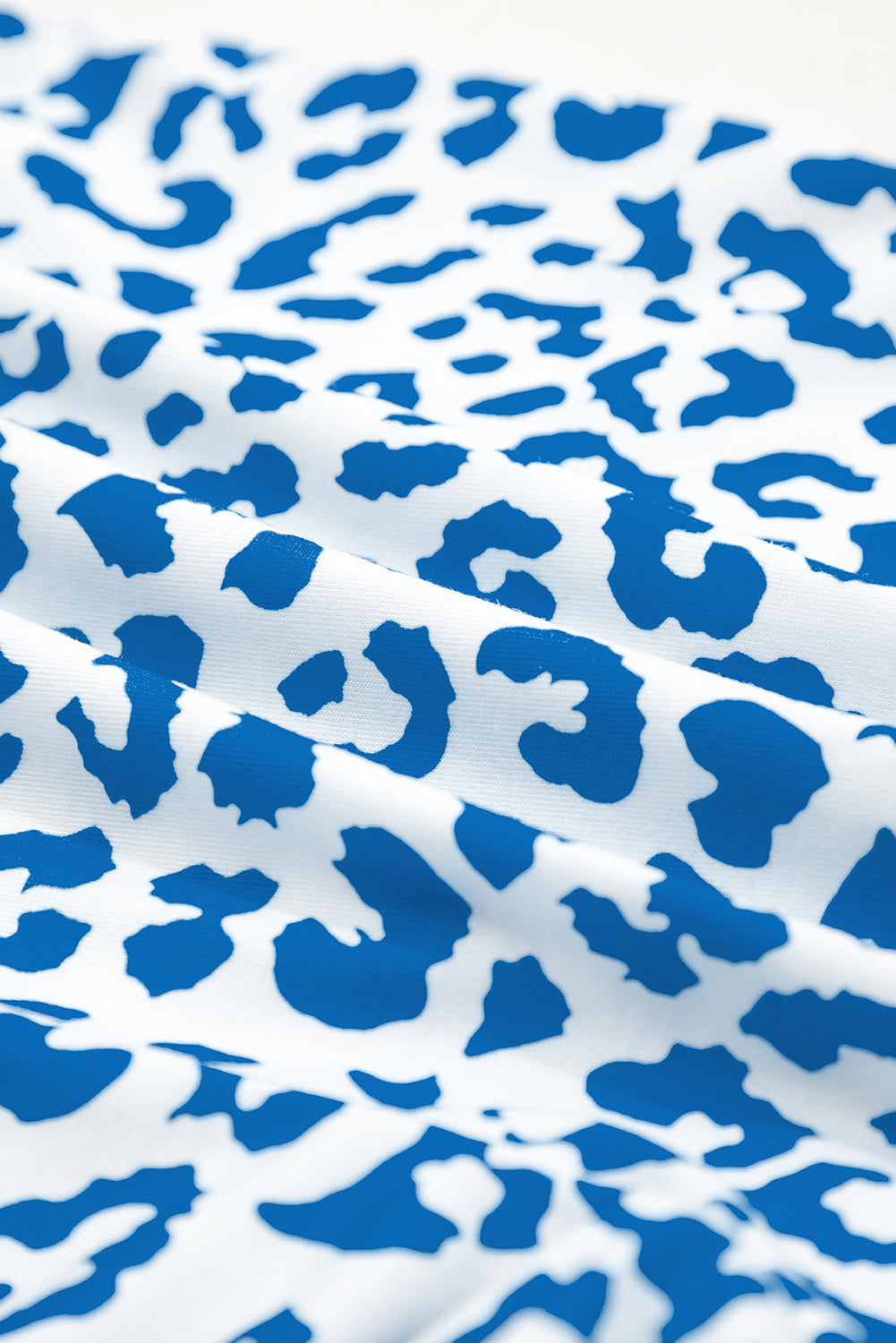 Blue Leopard Casual Shorts