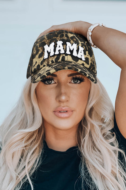 Leopard MAMA Embroidered Baseball Hat