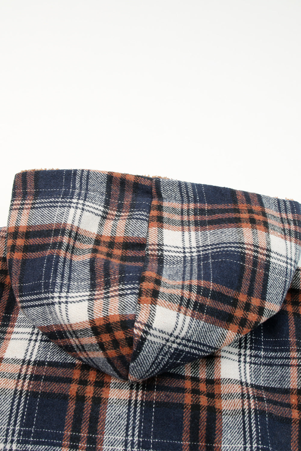 Plaid Sherpa Lined Hooded Jacket