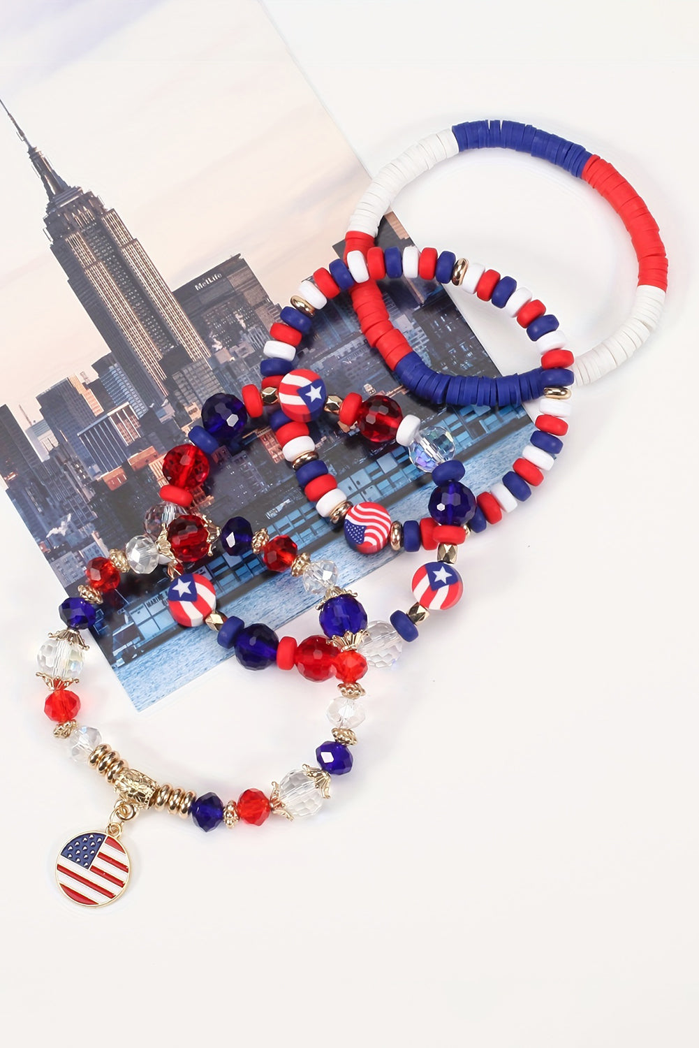 Flag Day Beaded Bracelet