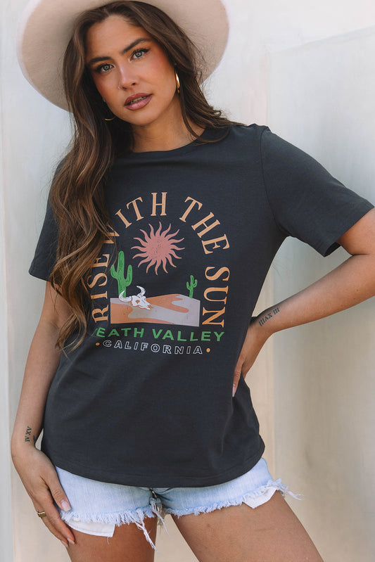 Rise with the Sun Western Tee