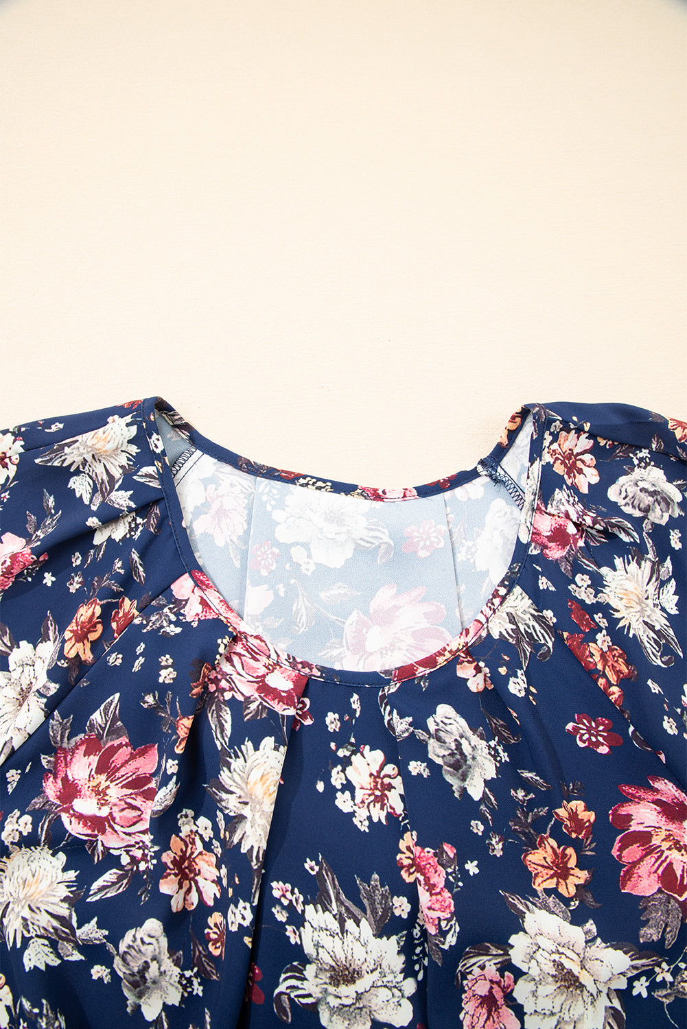 Floral Short Sleeve Casual Blouse