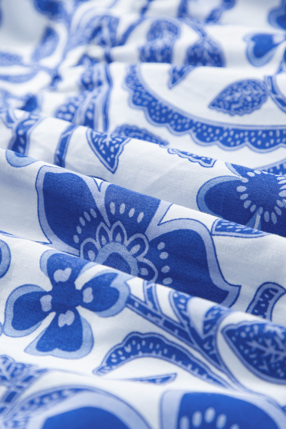 Blue Flower Tiered Dress