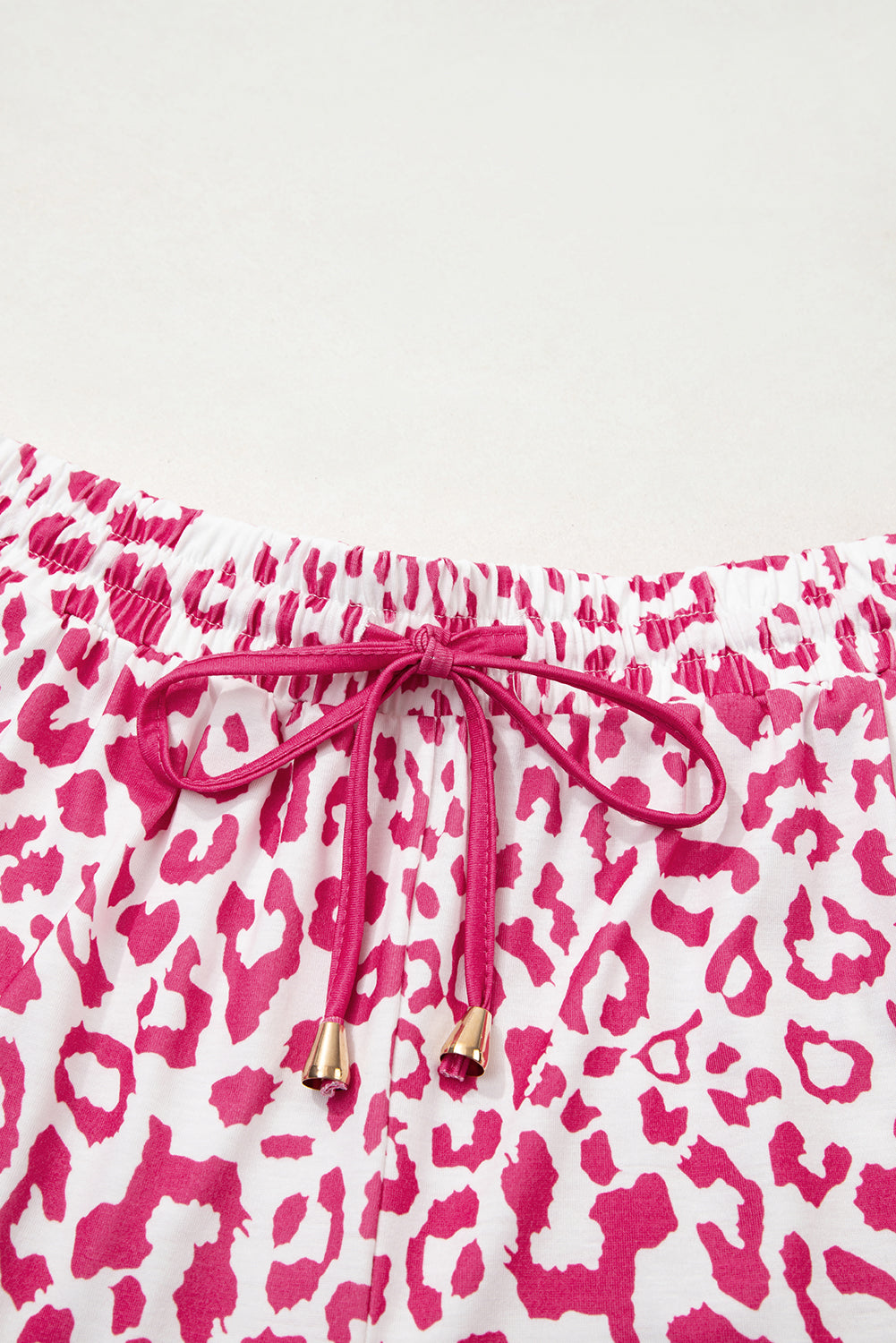 Pink Leopard Casual Shorts