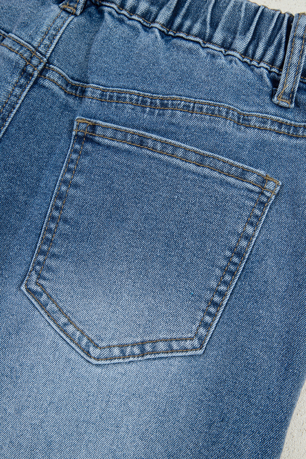 Stone Star Cropped Wide Jeans