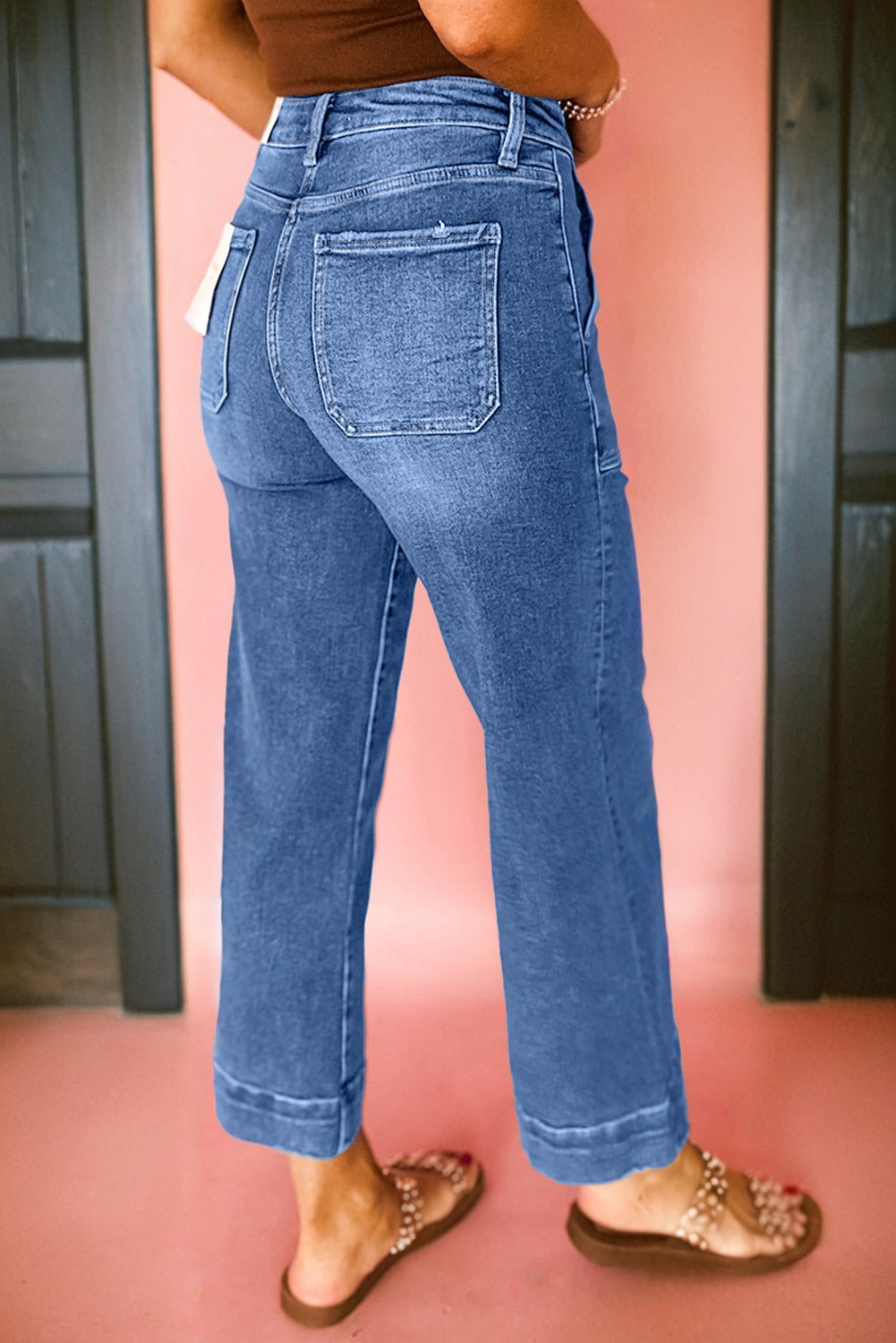 High Rise Wide Leg Jeans