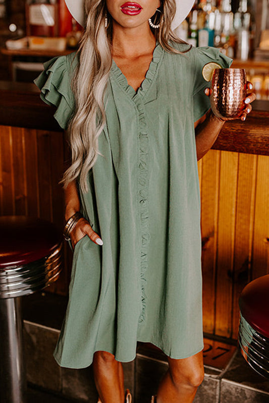 Mist Green Shift Dress