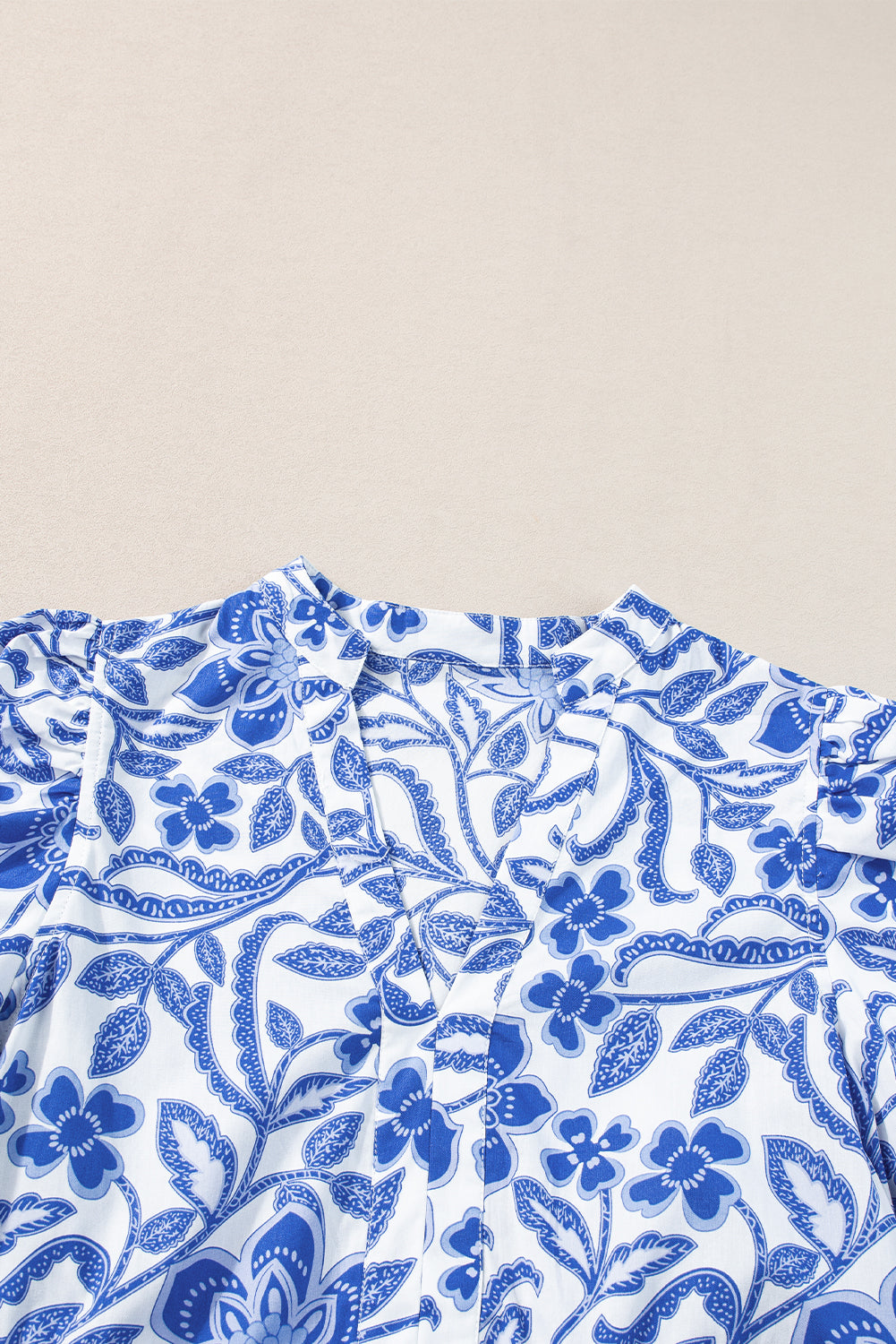 Blue Flower Tiered Dress