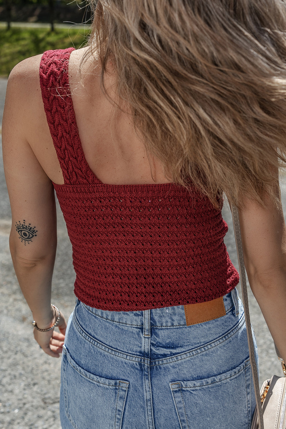 Burgundy Knit Tee