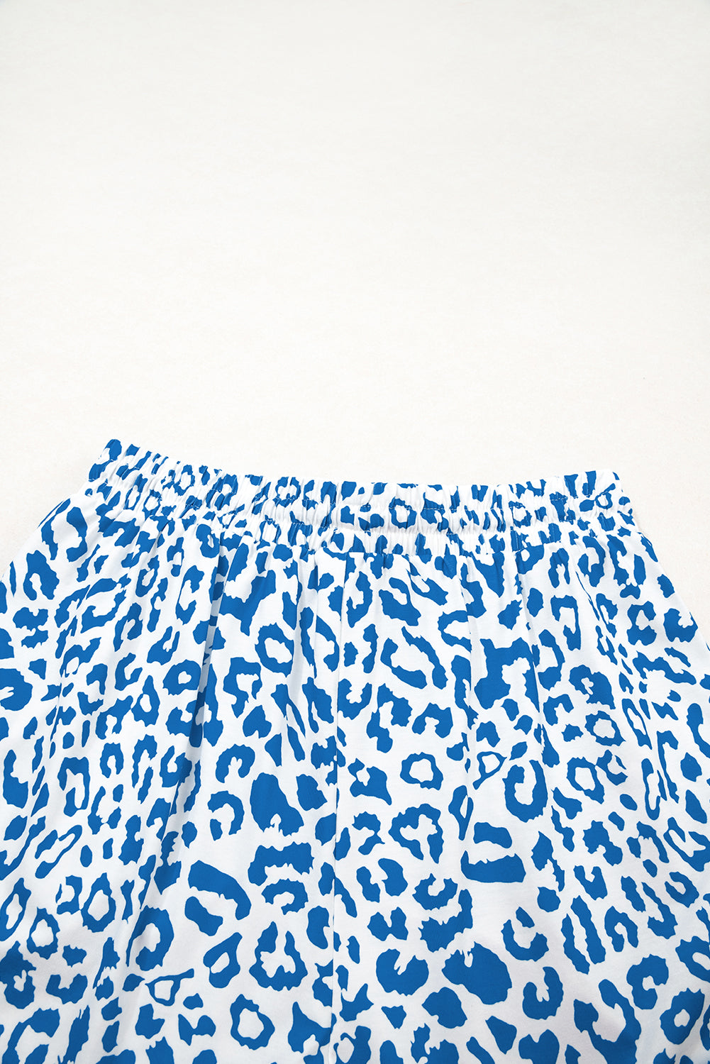 Blue Leopard Casual Shorts