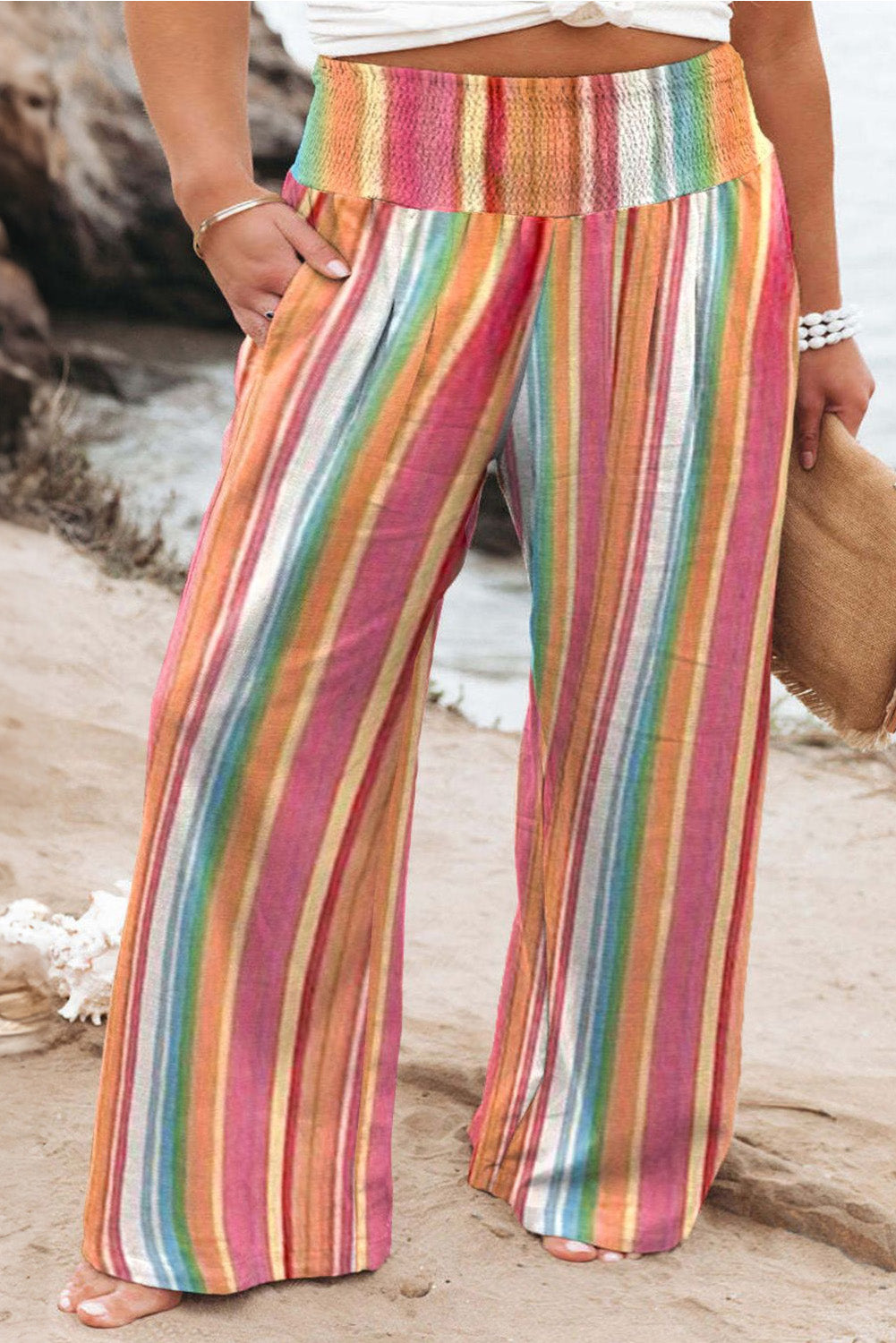 Boho Stripe Loose Fit Pants